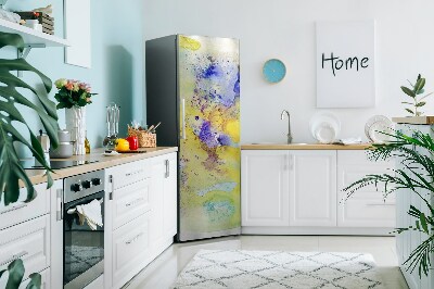 Magnet auf kühlschrank folie dekoration Farbenfrohe orte