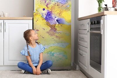 Magnet auf kühlschrank folie dekoration Farbenfrohe orte