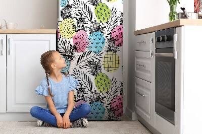 Kühlschrank magnet folie Bunte ananas