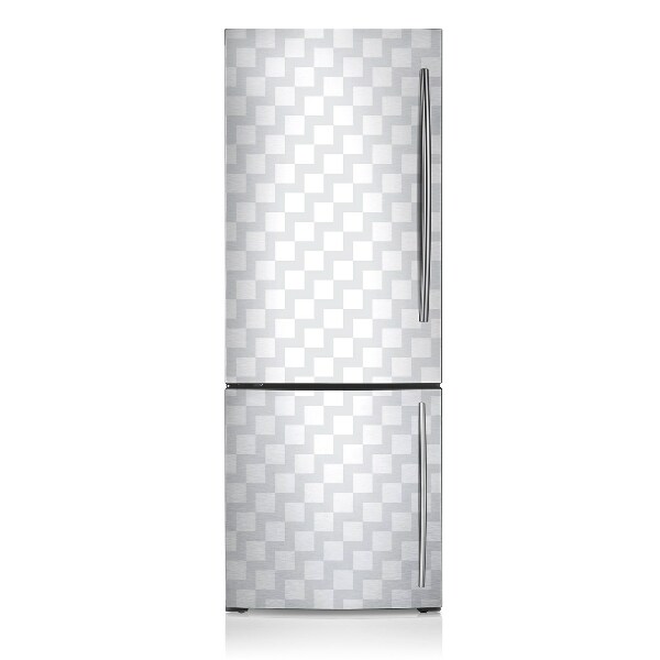 Magnetischer kühlschrank-aufkleber 3d-quadratmuster