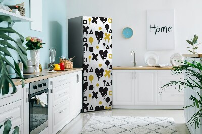Kühlschrank magnet folie Schwarze graffiti