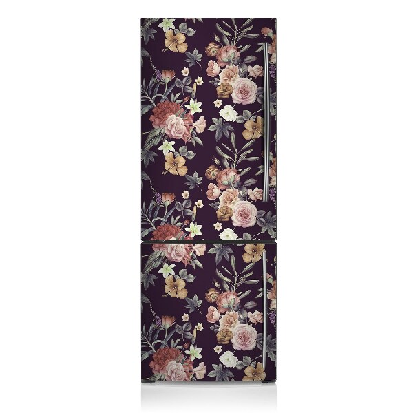 Kühlschrank aufkleber Garten mit blumen