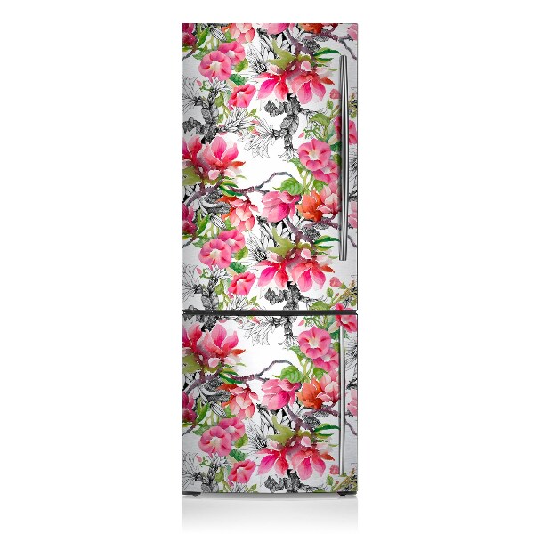 Kühlschrank matte Aquarellblüten