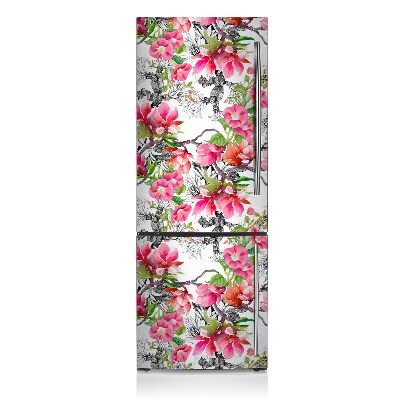 Kühlschrank matte Aquarellblüten