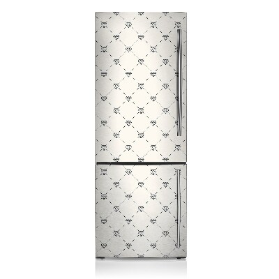 Kühlschrank aufkleber Muster in diamanten