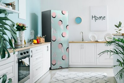 Kühlschrank aufkleber Räder und dreiecke
