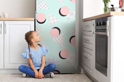 Kühlschrank aufkleber Räder und dreiecke