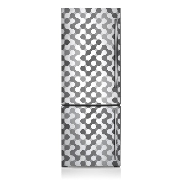 Kühlschrank aufkleber Graue und weiße räder