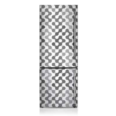 Kühlschrank aufkleber Graue und weiße räder