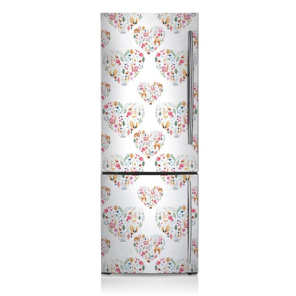 Kühlschrank magnet folie Waldherzen
