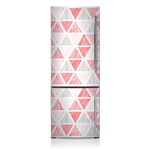Kühlschrank aufkleber Rosa dreiecke