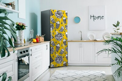 Kühlschrank aufkleber Doodle vögel