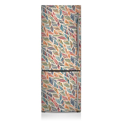 Magnetischer kühlschrank-aufkleber Bunte wellen