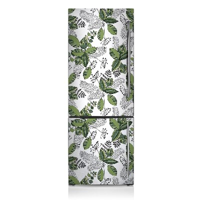 Kühlschrank aufkleber Botanisches muster