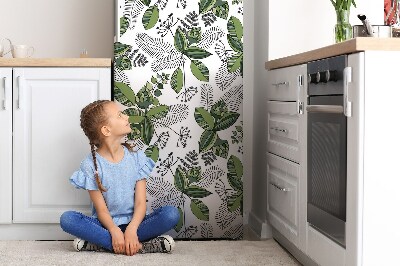 Kühlschrank aufkleber Botanisches muster