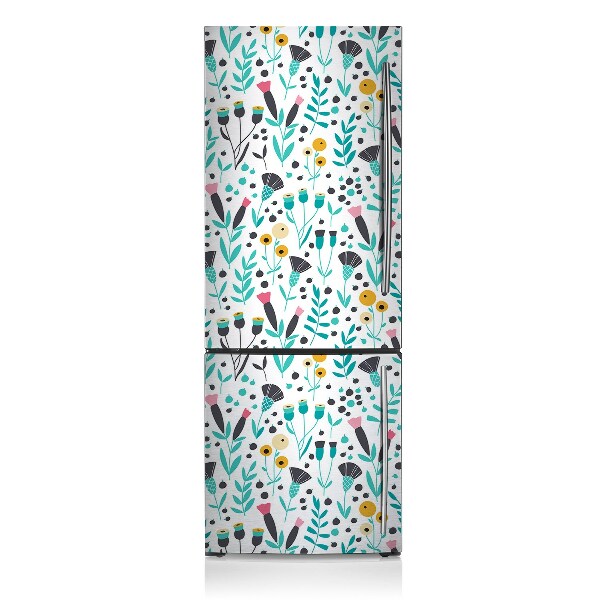 Kühlschrank aufkleber Skandinavische blume