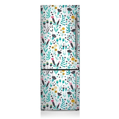 Kühlschrank aufkleber Skandinavische blume