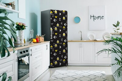Kühlschrank aufkleber Gezogene dreiecke