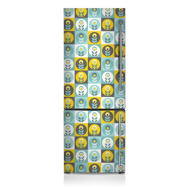 Kühlschrank aufkleber Blumenmuster