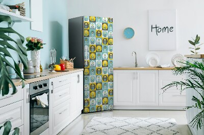 Kühlschrank aufkleber Blumenmuster