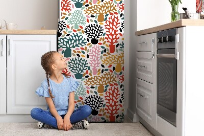 Kühlschrank aufkleber Baumkritzel