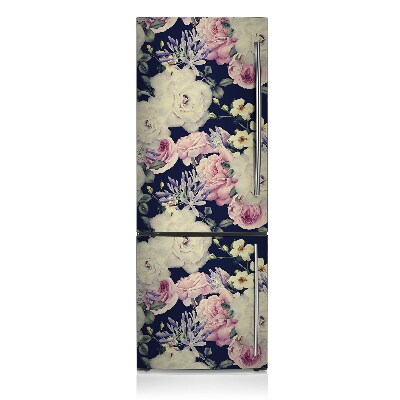 Kühlschrank aufkleber Weiße vintage rose