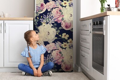 Kühlschrank aufkleber Weiße vintage rose