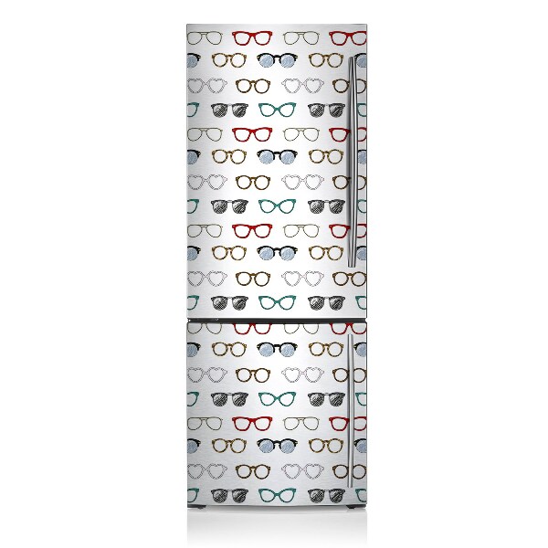 Kühlschrank aufkleber Retro-brille