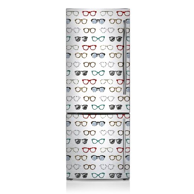 Kühlschrank aufkleber Retro-brille