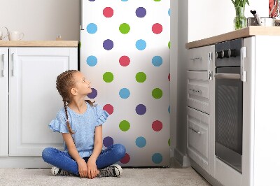Kühlschrank aufkleber Farbenfrohe punkte