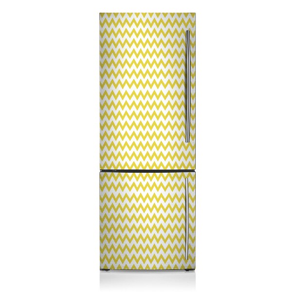 Kühlschrank magnet folie Gelbe zickzack