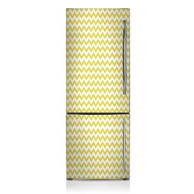 Kühlschrank magnet folie Gelbe zickzack