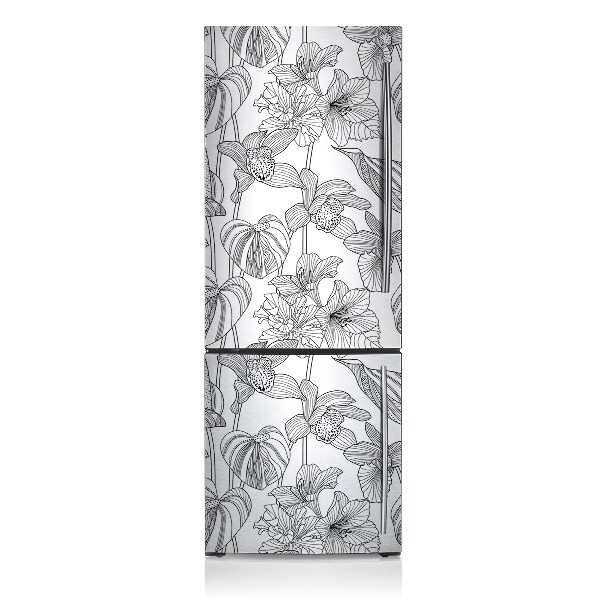 Kühlschrank aufkleber Blume tränen linie