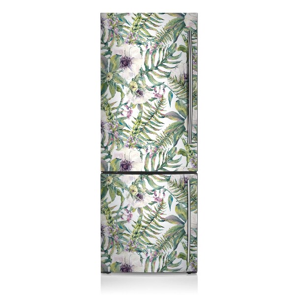 Kühlschrank matte Weiße blumen