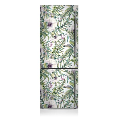 Kühlschrank matte Weiße blumen