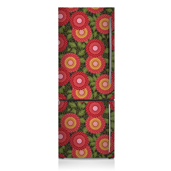 Kühlschrank aufkleber Geometrische blume