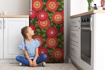 Kühlschrank aufkleber Geometrische blume