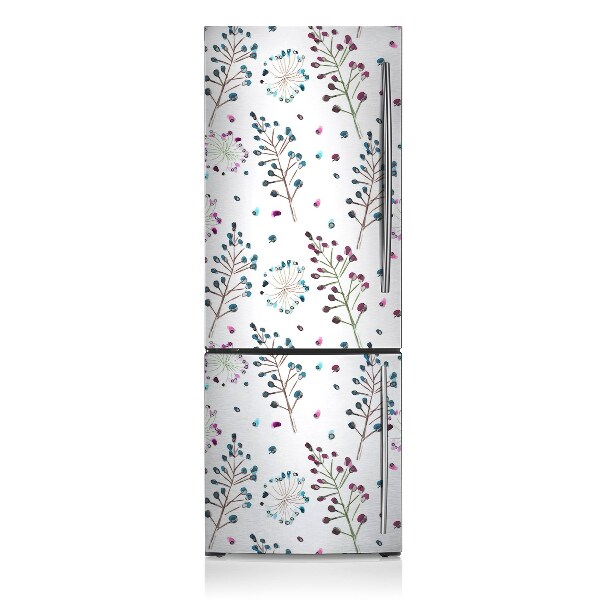 Kühlschrank matte Blumen