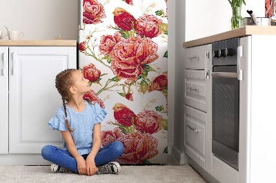 Kühlschrank magnet folie Rote vögel