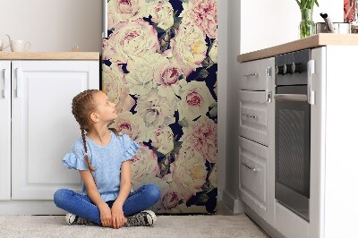 Kühlschrank aufkleber Weiße rosen
