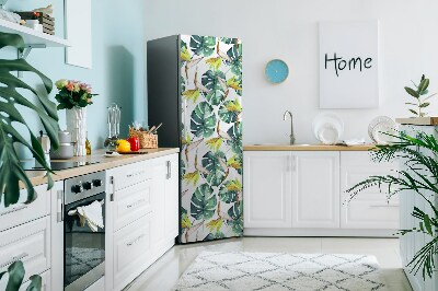 Magnetischer kühlschrank-aufkleber Exotische blätter