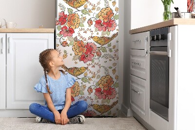 Kühlschrank magnet folie Vogeldekoration