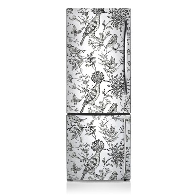 Kühlschrank magnet folie Skizzierte vögel