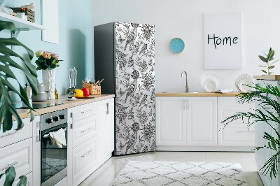 Kühlschrank magnet folie Skizzierte vögel