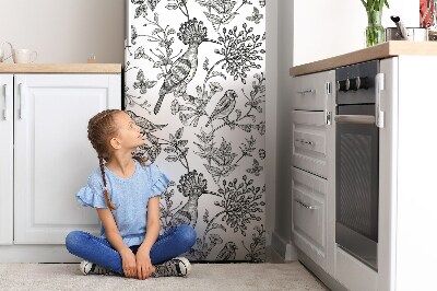 Kühlschrank magnet folie Skizzierte vögel