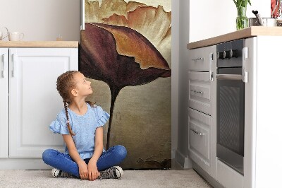 Kühlschrank matte Große mohnblumen gestrichen