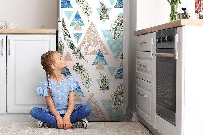 Kühlschrank magnet folie Dreiecke und federn