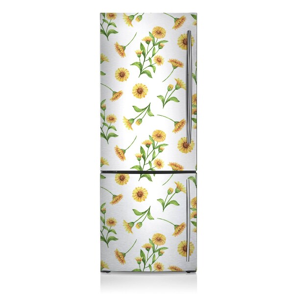 Kühlschrank matte Sonnenblumen
