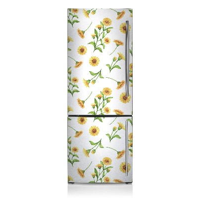 Kühlschrank matte Sonnenblumen