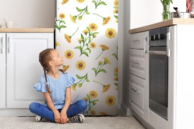 Kühlschrank matte Sonnenblumen